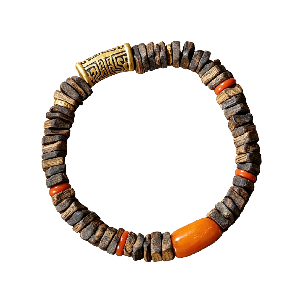 Meander Agarwood  Bracelet