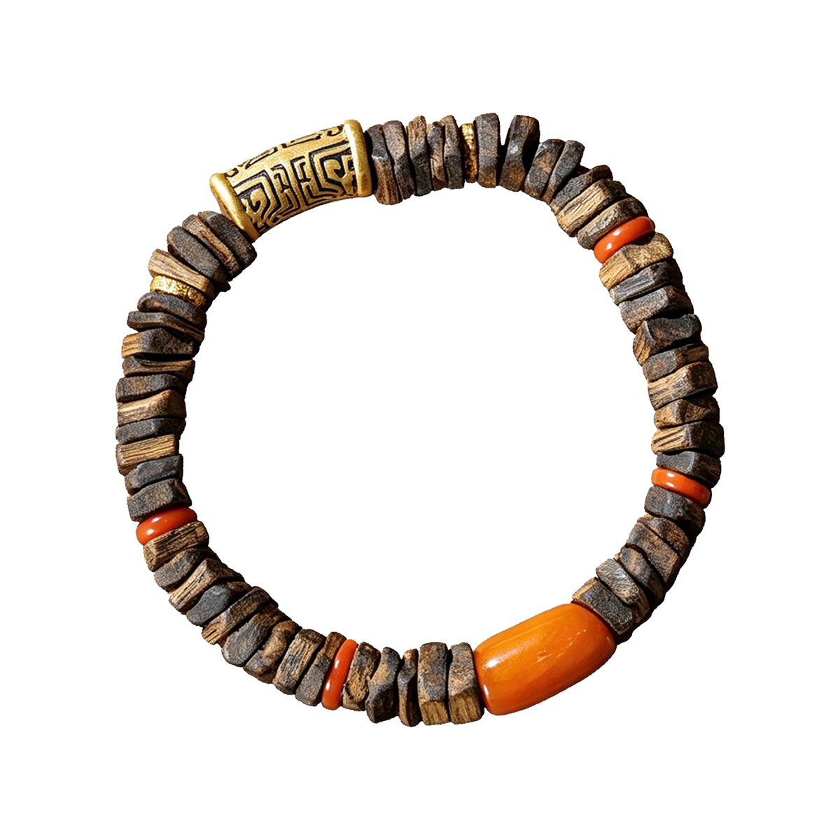 Meander Agarwood  Bracelet - 图片 1