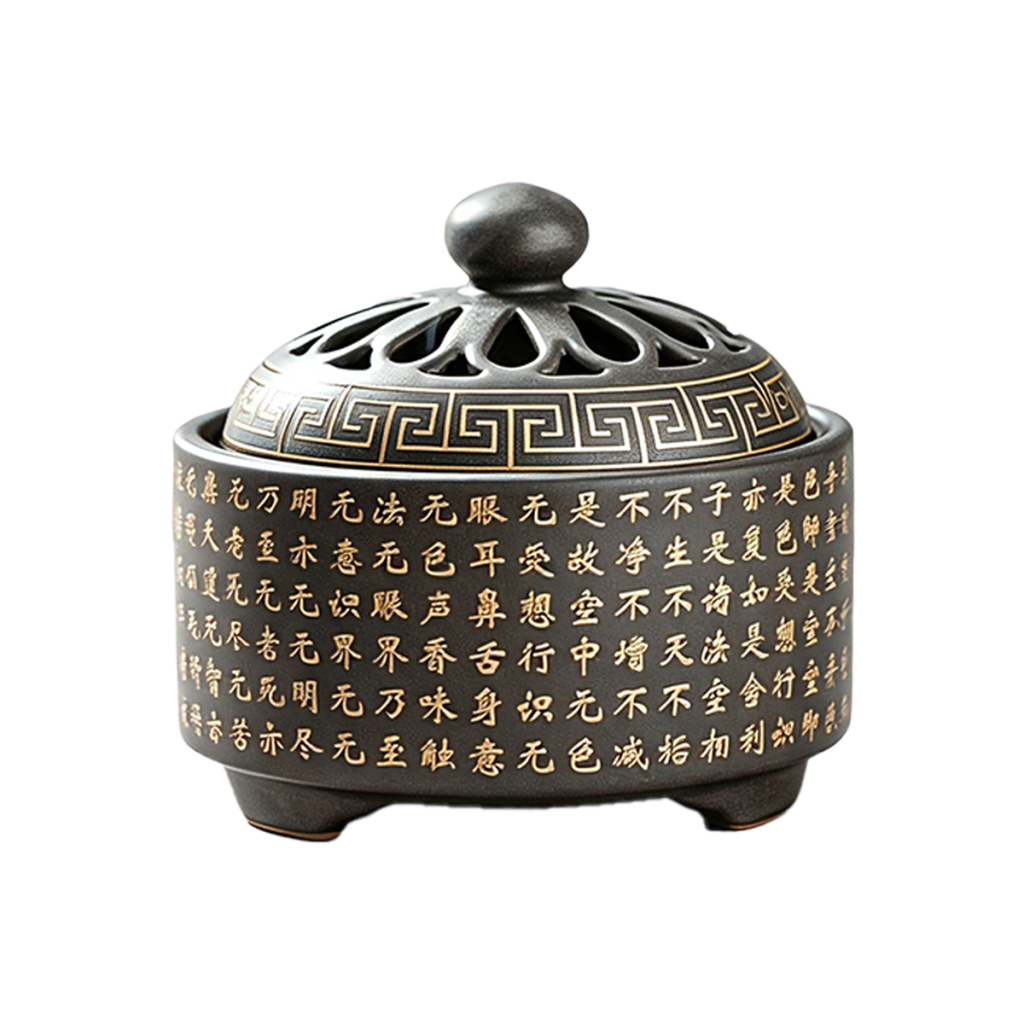 Heart Sutra Engraved Burner