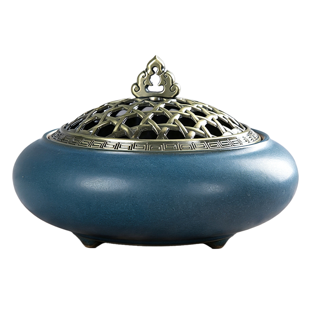 Sapphire Ruyi Incense Burner