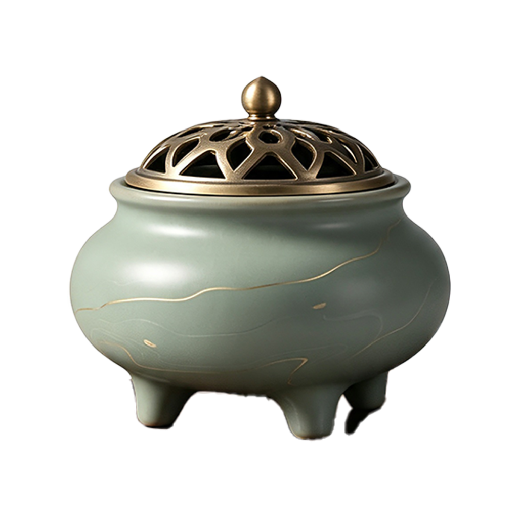 Ru Kiln Gold-Stripe Incense Burner